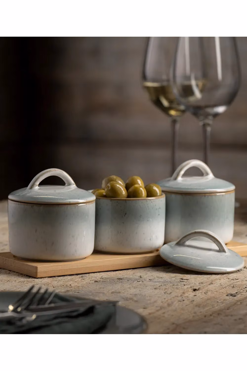 Belleek Living Tivoli Lidded Serving Bowl Set in White Ceramic – 2