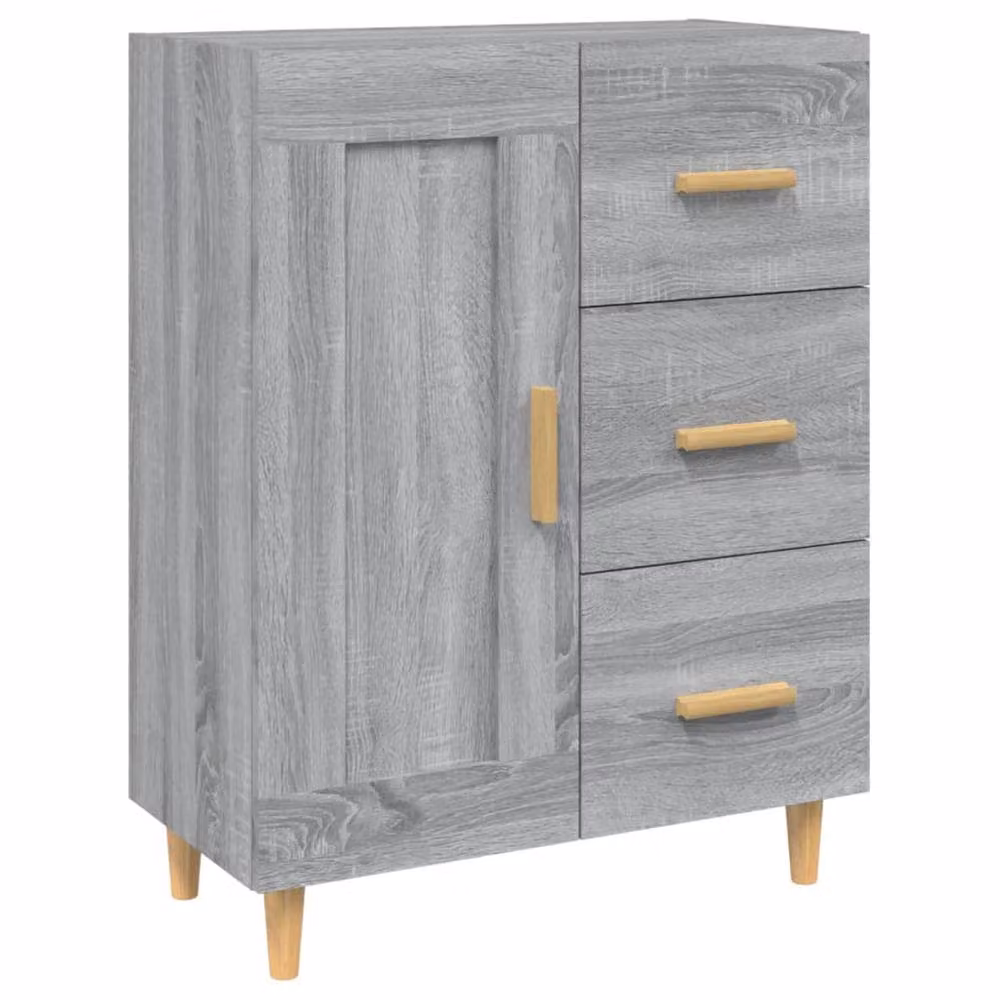 Berkfield Home Grey Sonoma Sideboard in Engineered Wood W/D/H: 69.5 x 34 x 90 cm – 2