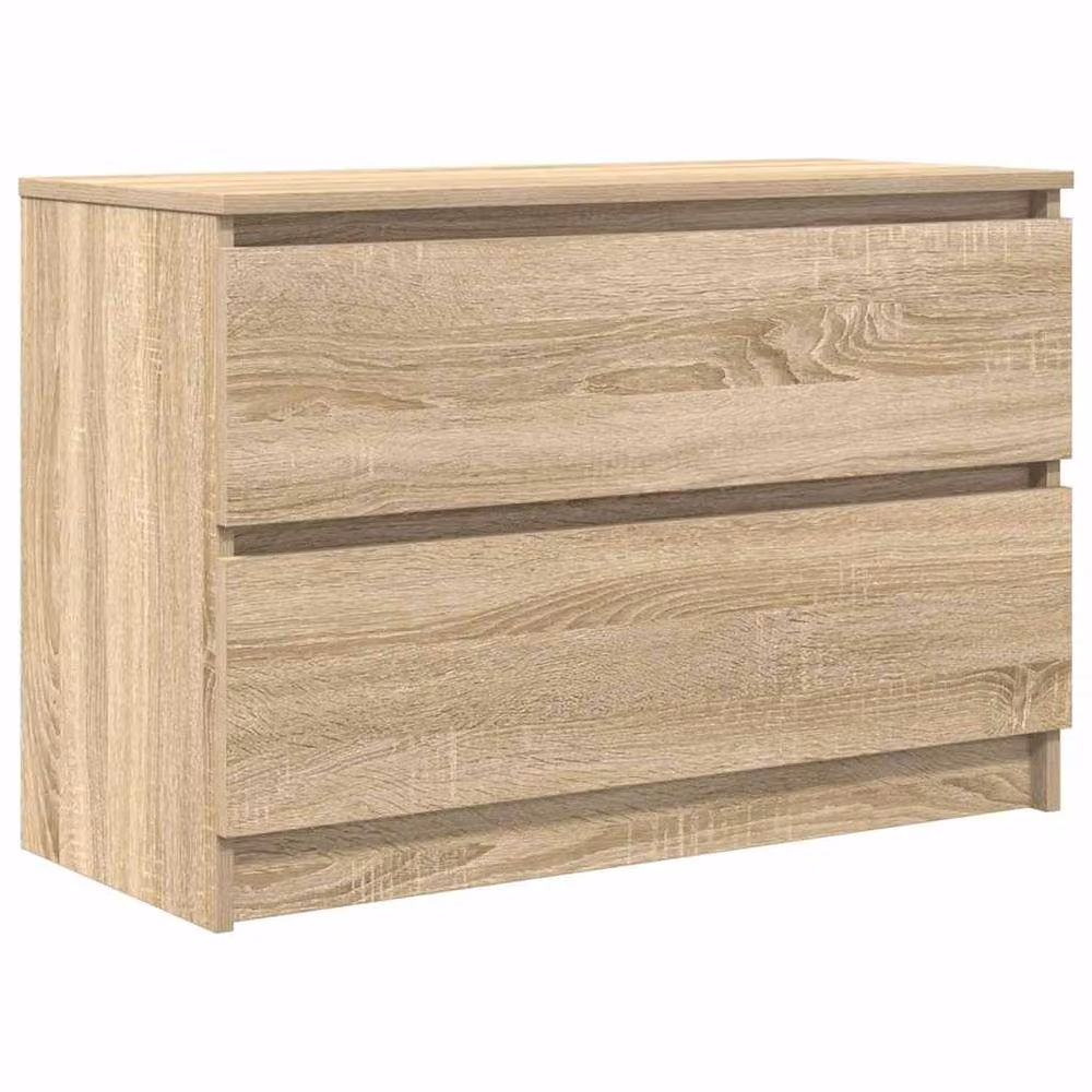 Berkfield Home Sonoma Oak TV Cabinet in Beige, W/D/H: 80 x 35 x 54 cm – 2