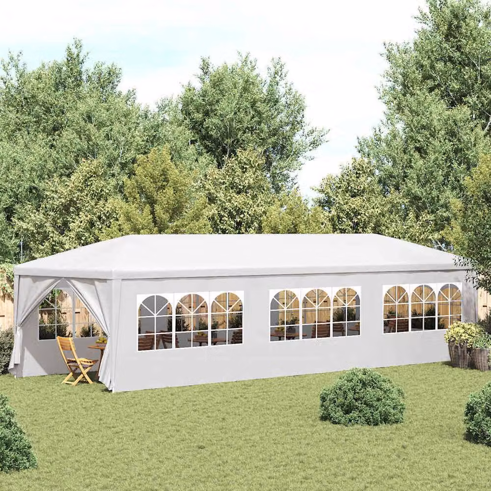 Berkfield Home White Party Tent W: 9 m, D: 3 m – 2