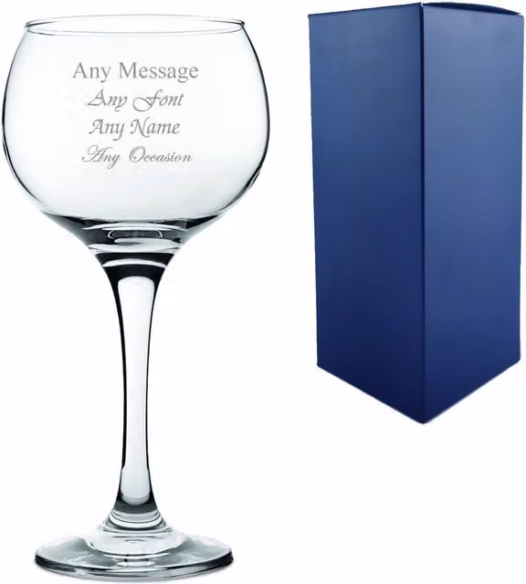 Uniqueful Personalised Ambassador Balloon Gin Cocktail Glass in Transparent Glass