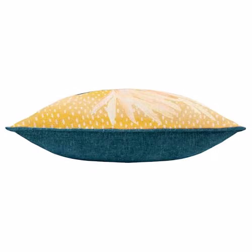 Riva Home Gold Floral Country House Square Polyester Filled Cushion W/D/H: 45 x 45 x 45 cm – 2