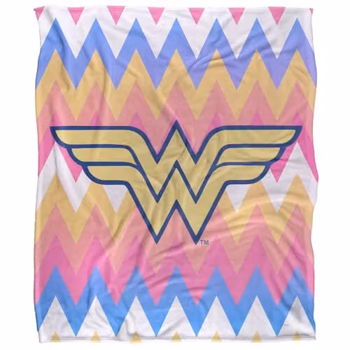 DC Comics Wonder Woman Multi-Colour Super Soft Microfibre Throw Blanket W/D/H: 152 x 127 cm – 1