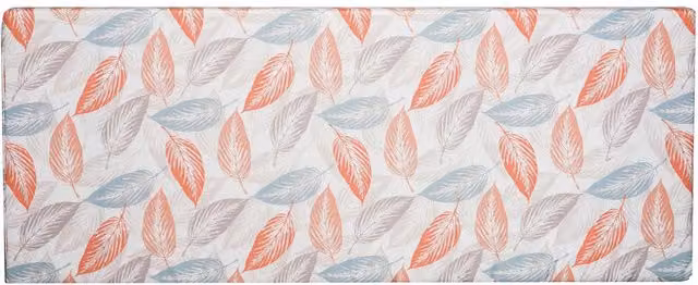 Roseley Orange 4 Seater Water Resistant Rectangular Bench Pad with UV Resistant Polyester Cover