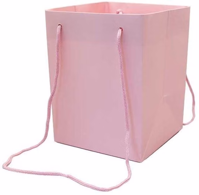 Kingsbury Gifts Pink Paper Hand Tie Gift Bag, Height: 25 cm