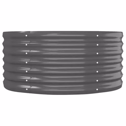 vidaXL Galvanised Steel Garden Raised Bed in Anthracite, W/D/H: 296 x 80 x 36 cm – 4