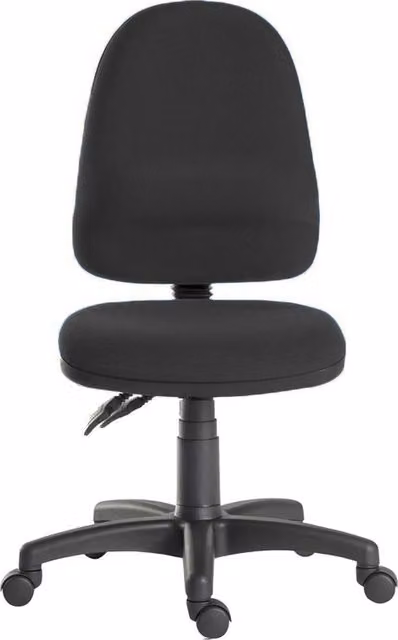 Teknik Ergo Twin Black Home Task Chair in Black Fabric