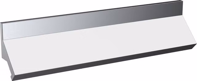 Balterley Chrome Finger Pull Flush Cabinet Handles, W/D/H: 23.9 x 3.0 x 3.0 cm, 224 mm Centres
