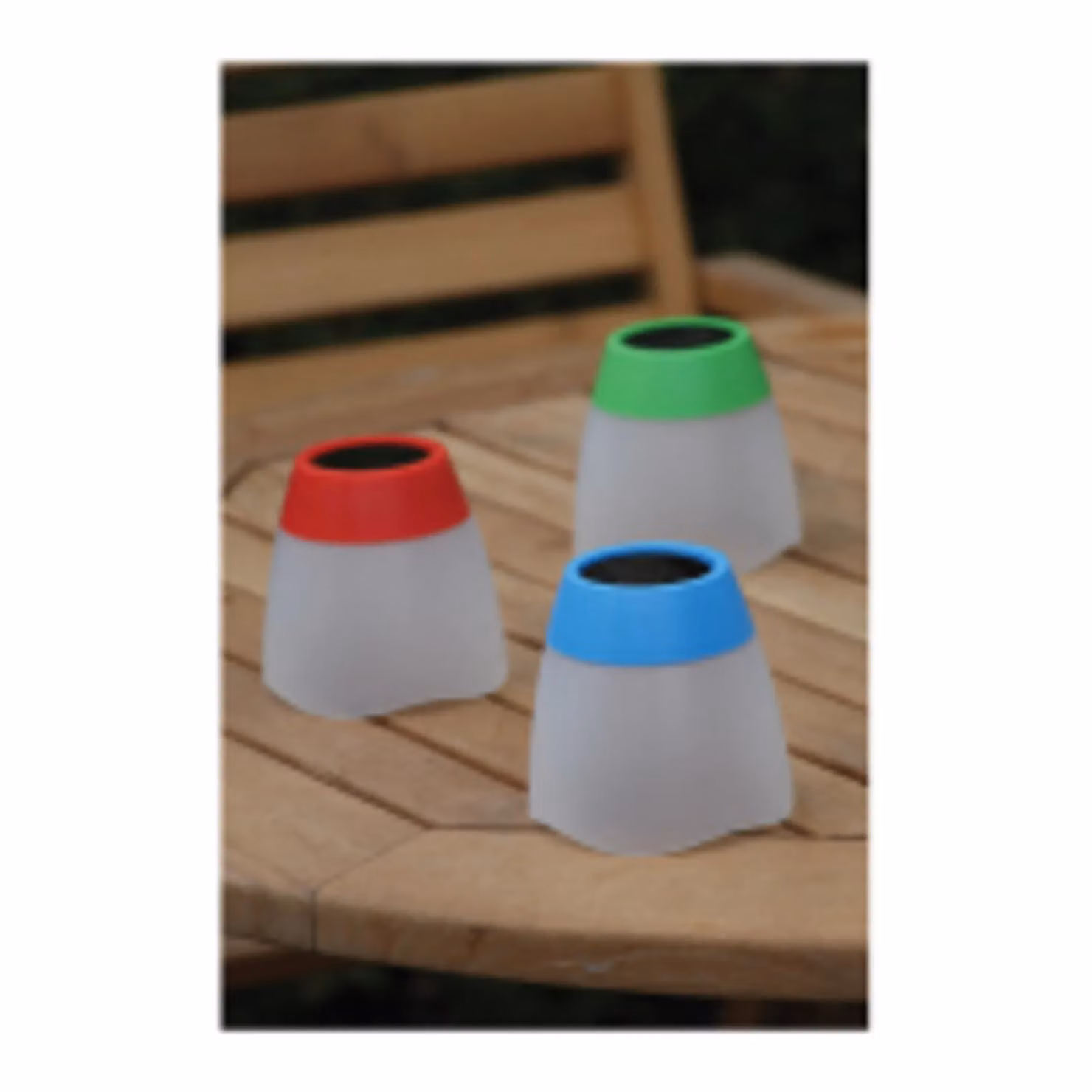 Luxform LED Solar Tumbler Table Lights in Blue and Green, Pack of 12 – 3
