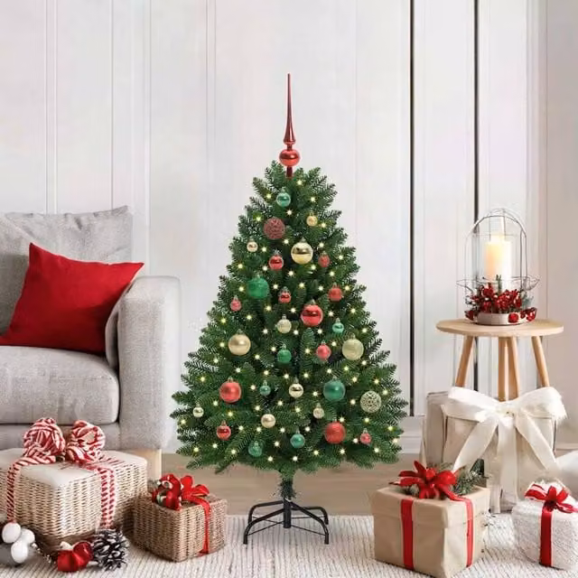 Berkfield Home Artificial Green Christmas Tree with Stand, Height: 120 cm – 1