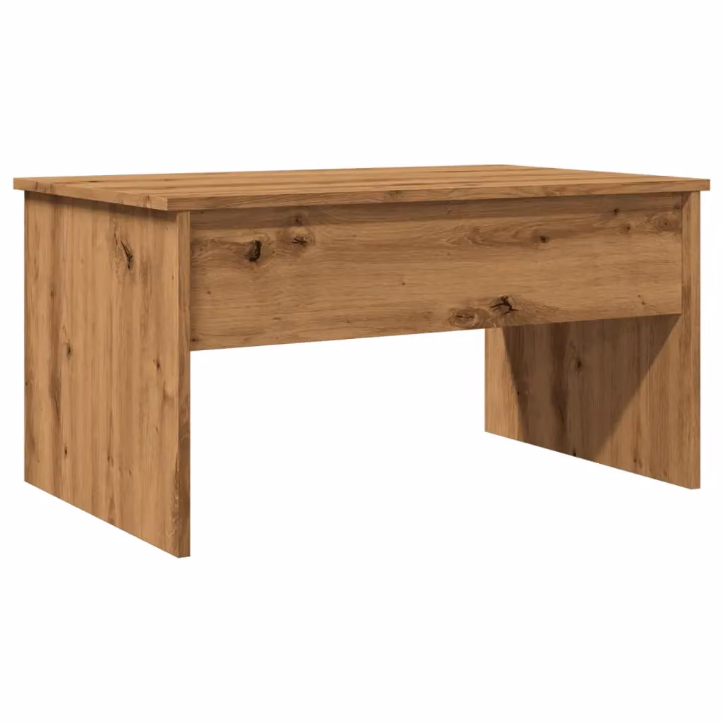 Berkfield Home Artisan Oak Coffee Table in Brown, W: 80 cm, D: 50.5 cm, H: 41.5 cm – 2
