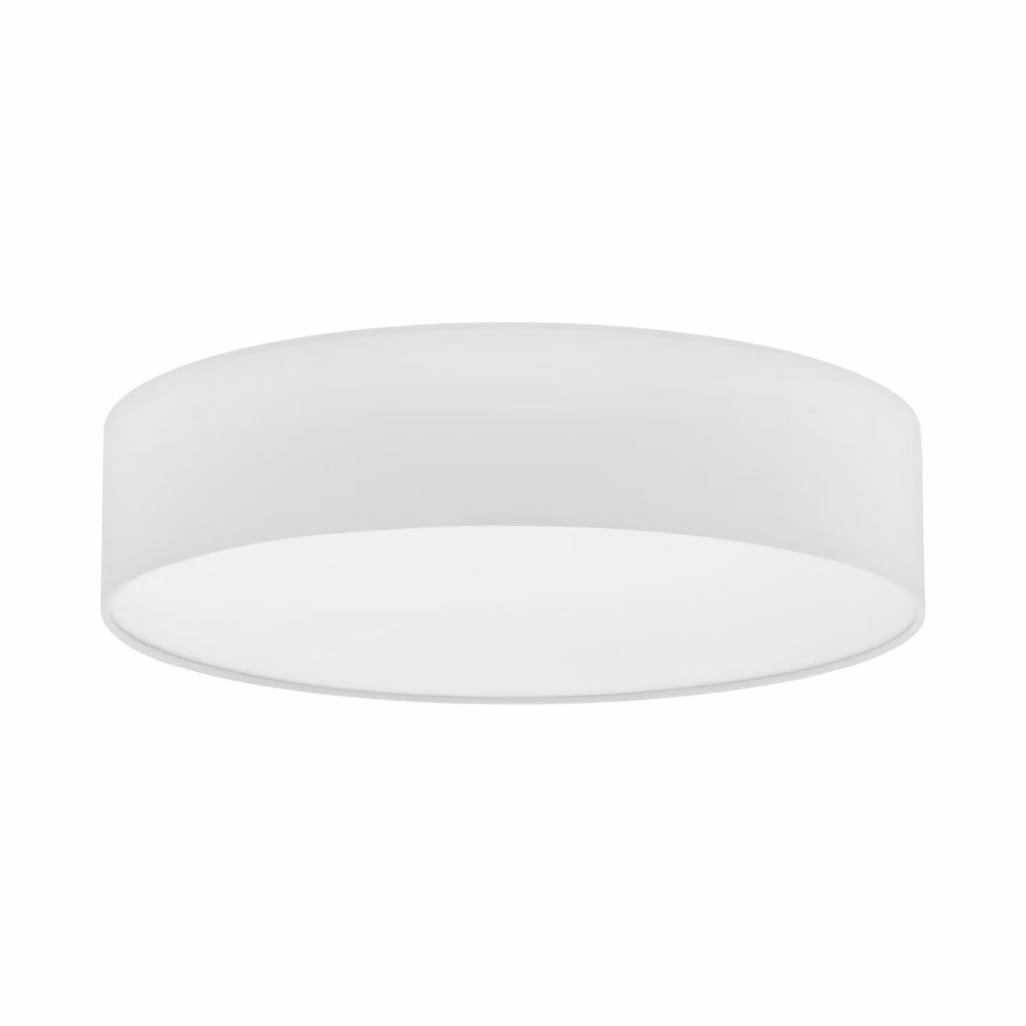 Eglo Pasteri White Fabric and Metal Modern Round Ceiling Light – 2