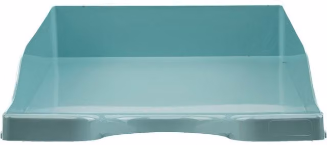 Deflecto A4 Self Stacking Plastic Letter Tray in Petrol or Turquoise