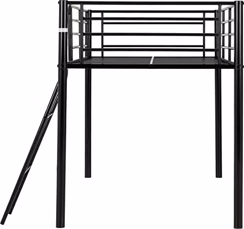 Seconique Kora Black Metal Mid Sleeper Single Bed Frame, W/D/H: 90 x 190 x 130 cm – 3