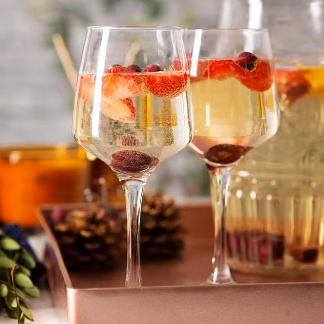 LAV 12-Piece Transparent Wine Glass Set, 295 ml
