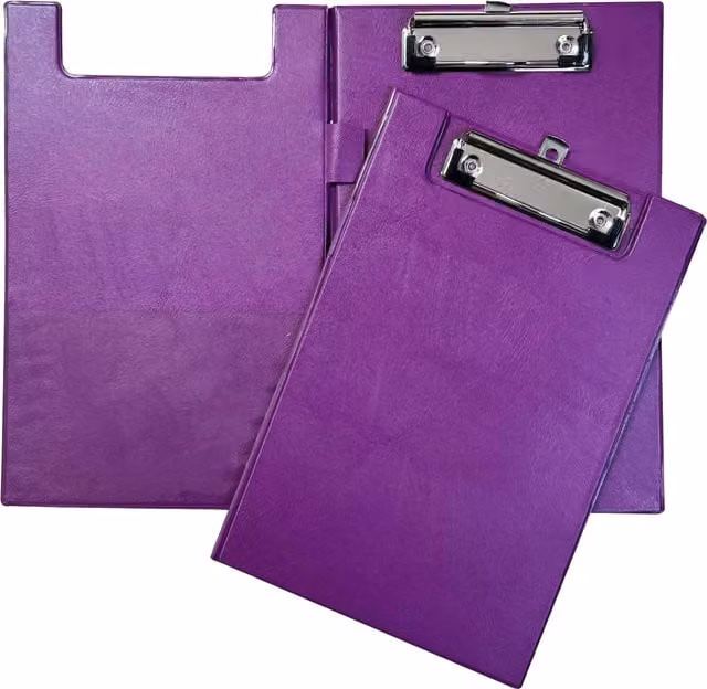 Janrax A5 Foldover Clipboard in Purple and Pink