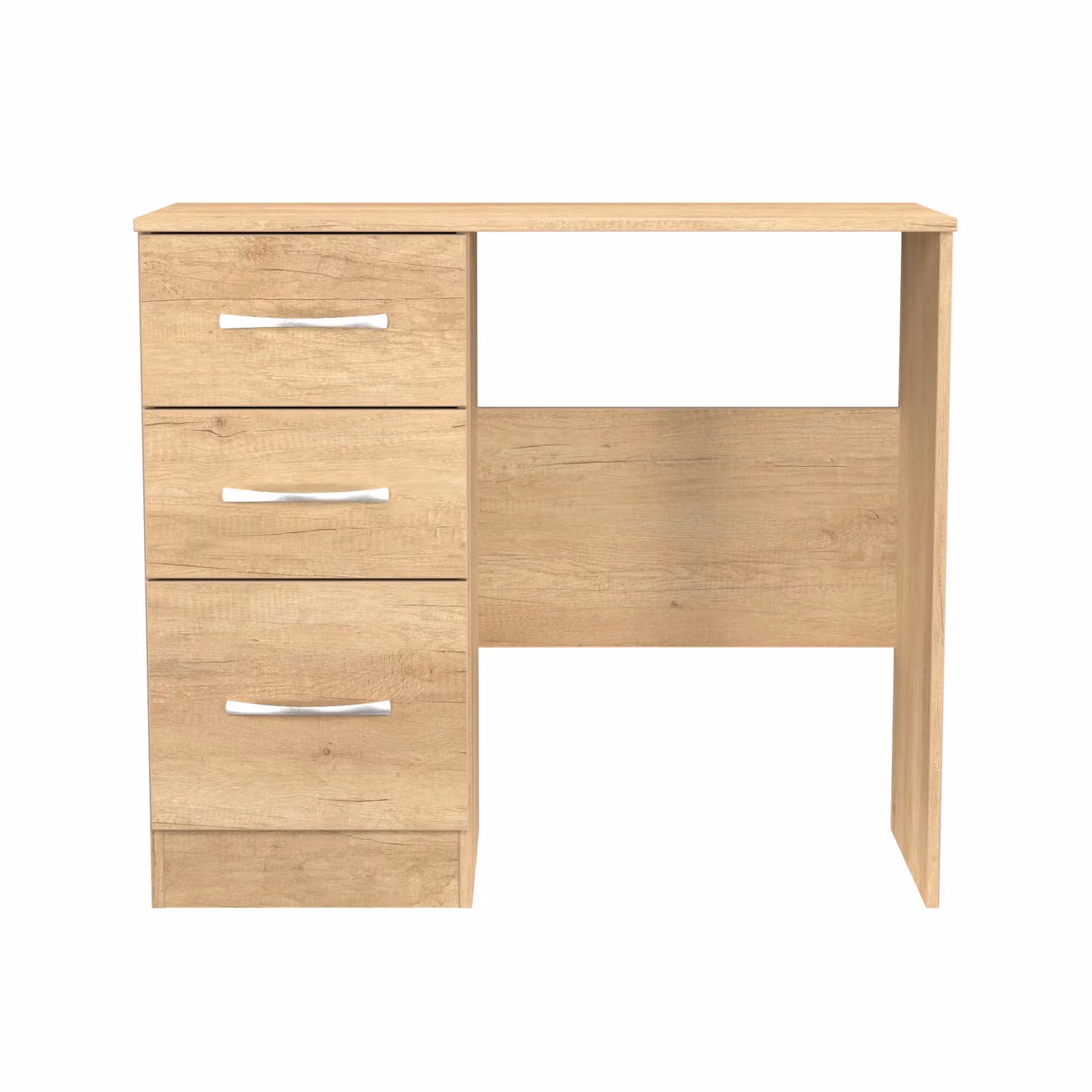Ready Assembled 2 U Hampshire 3 Drawer Vanity in Light Brown – 2