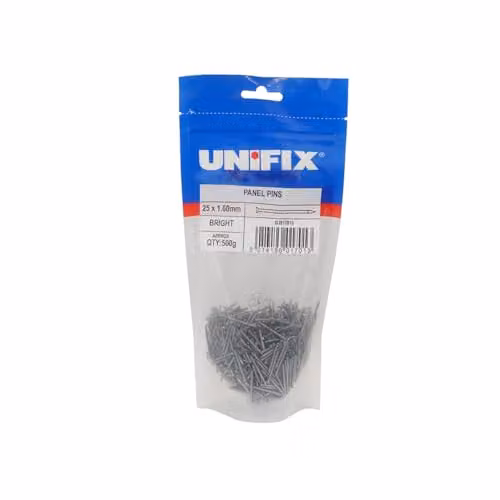Unifix Bright Steel Panel Pins 50 x 2.00mm, Box of 5 in Silver – 2