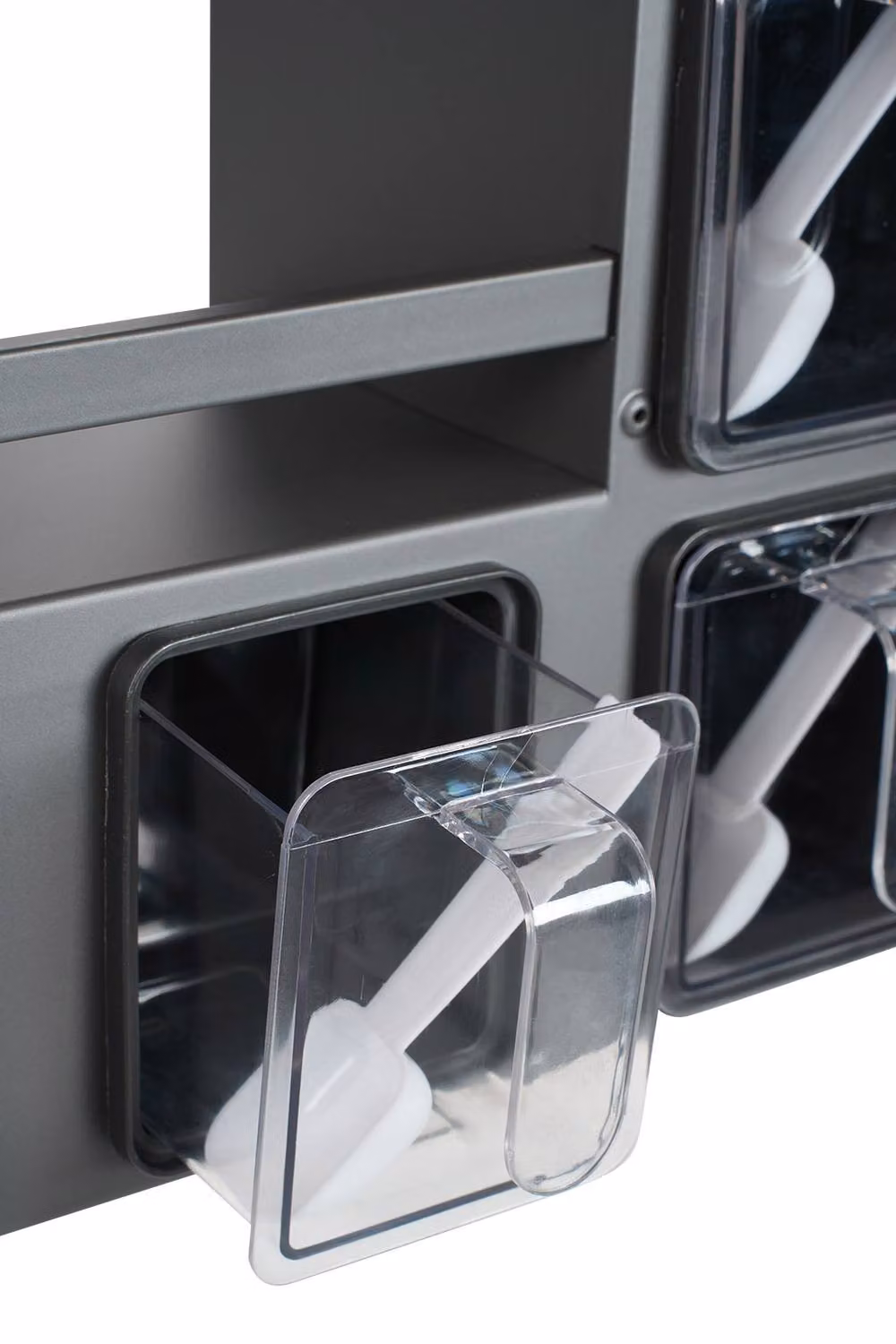 Living and Home 3-Tier Wall-Mounted Metal Kitchen Spice Rack in Matt Grey – 4