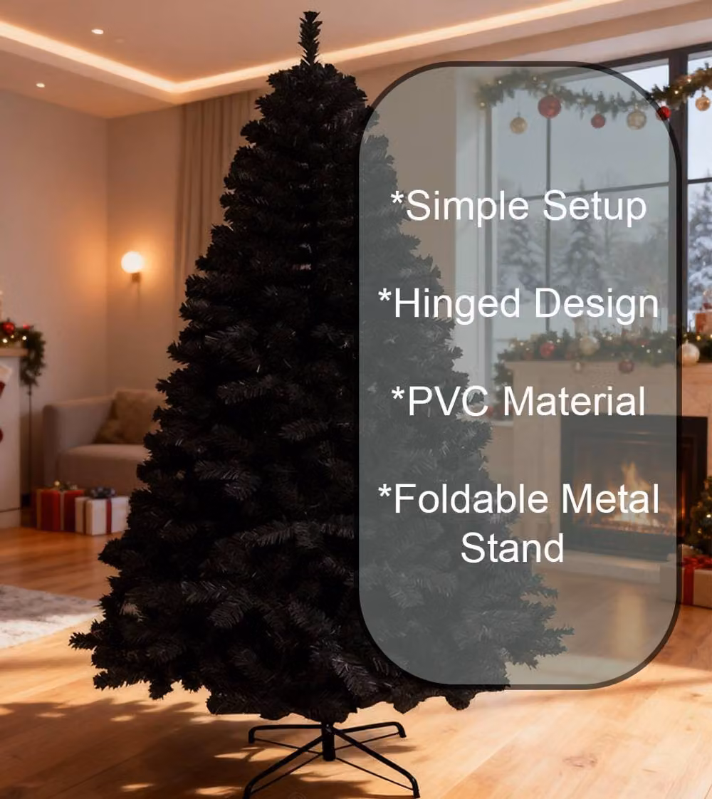 Shatchi 12ft Black Alaskan Pine Christmas Tree – 3