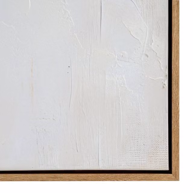 KDMK Ashenra Abstract Hand Painted Canvas Wall Art in Brown and White