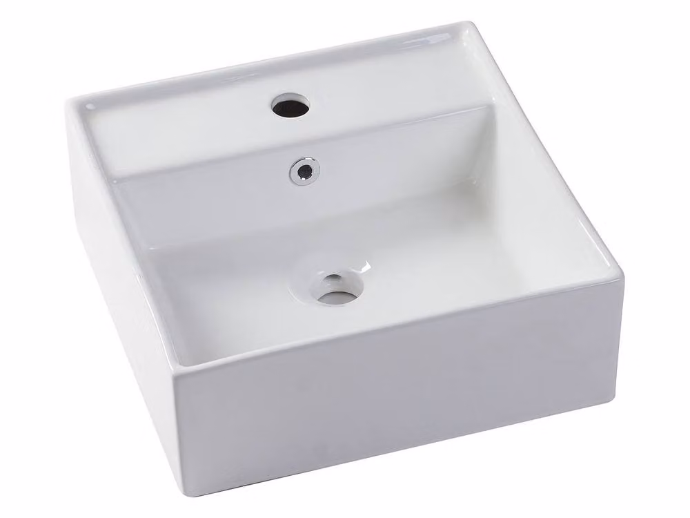 Vente-unique Acacia Wood Wall-Mounted Bathroom Vanity Unit with Single Washbasin in Walnut – 2