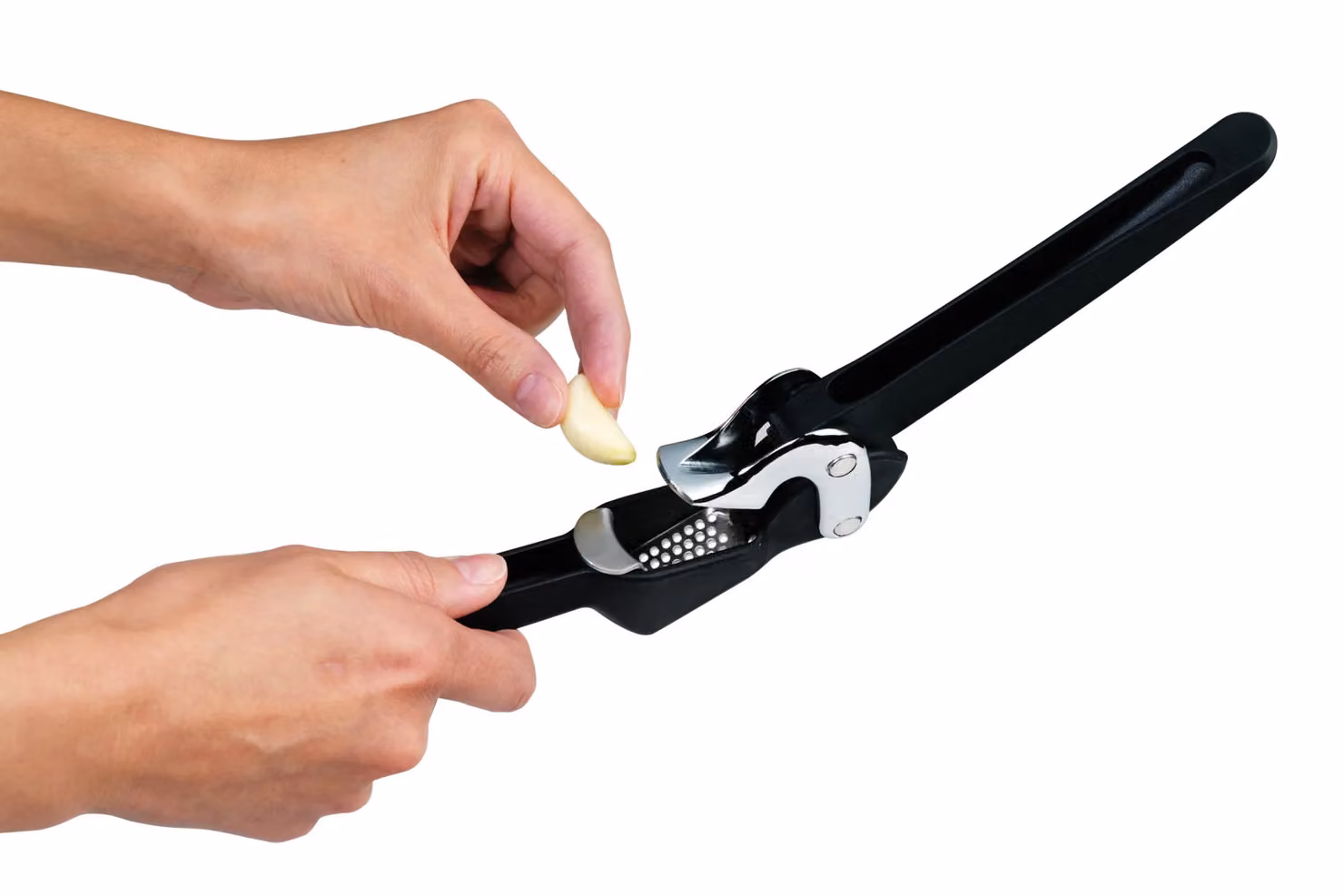 Chef'n FreshForce Garlic Press in Black and Multicolour – 2