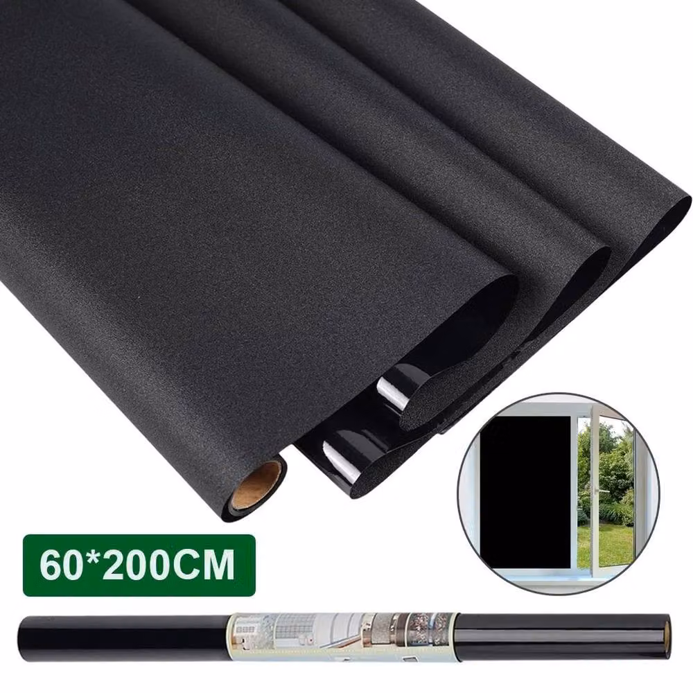 SPETLEK Blackout Window Film for Total Privacy Protection, Black, W/H: 60 x 200 cm – 6