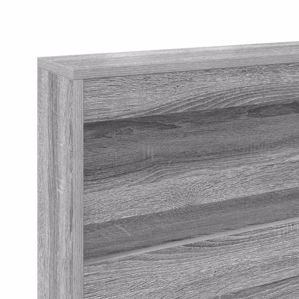 Berkfield Home Grey Sonoma Storage Headboard with Integrated Shelf, Width: 120 cm – 3