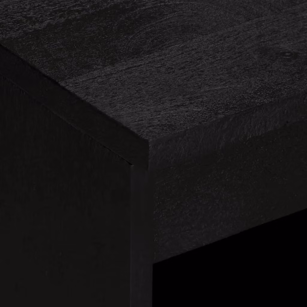Berkfield Home Modern Black Matt Sideboard, W/D/H: 60 x 33 x 75 cm – 4
