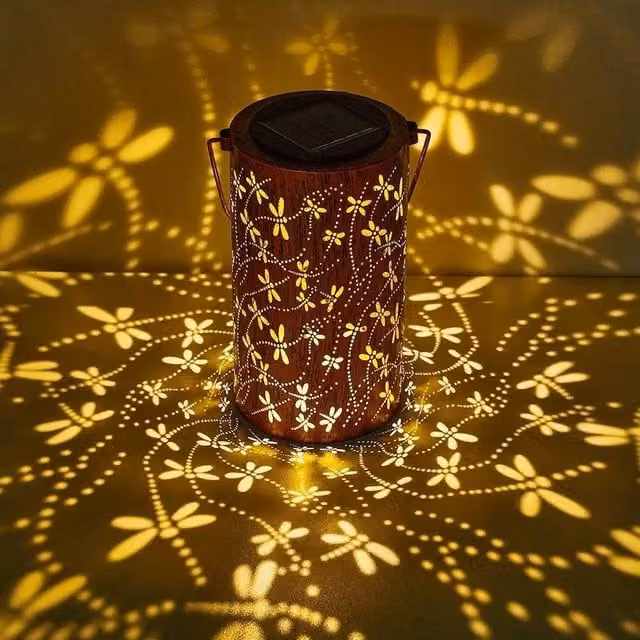 EONLION Bronze Solar Hanging Lantern for Outdoor Garden, Height: 100 cm – 1
