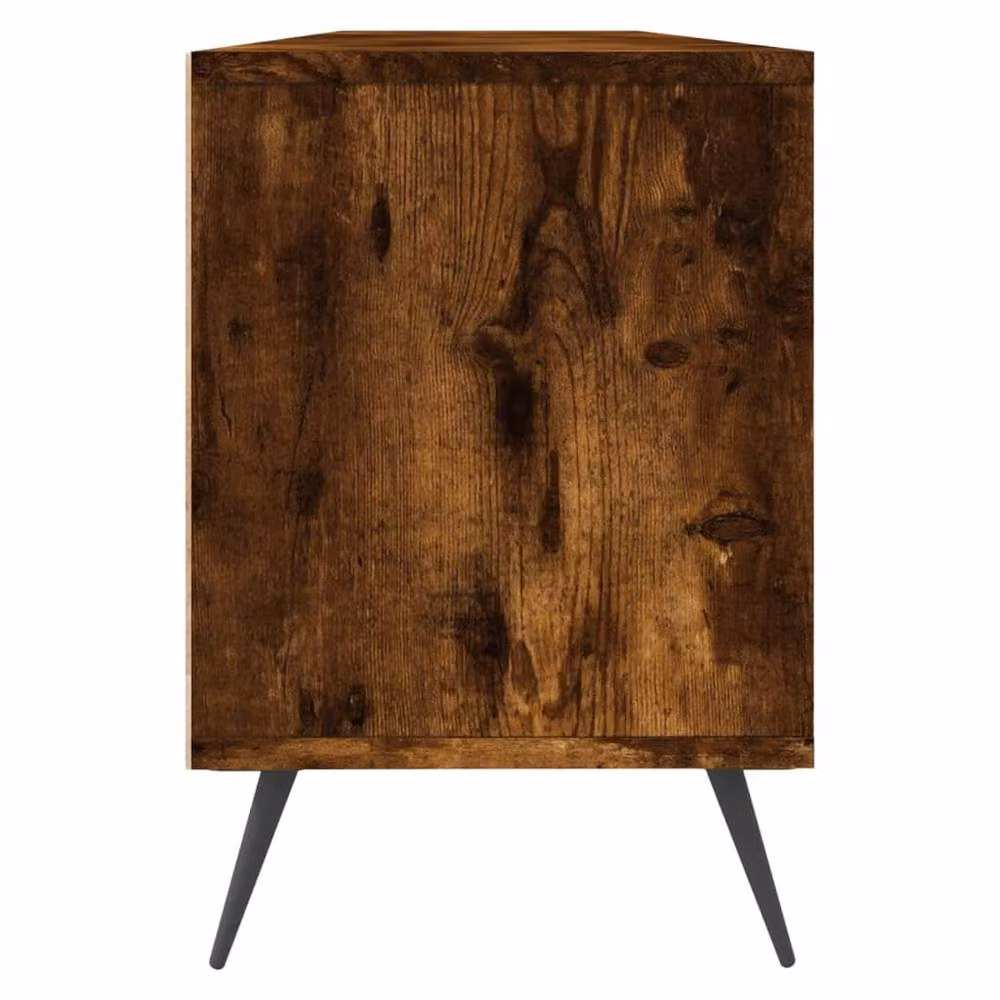 Berkfield Home Smoked Oak TV Cabinet in Brown, W/D/H: 150 x 30 x 44.5 cm – 4