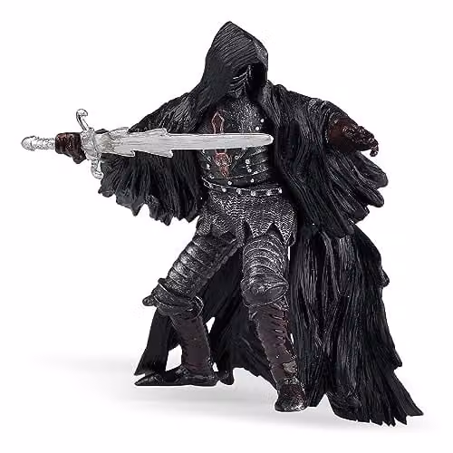Papo Faceless Knight Fantasy Figure with Horse in Multicolour and Black – 1