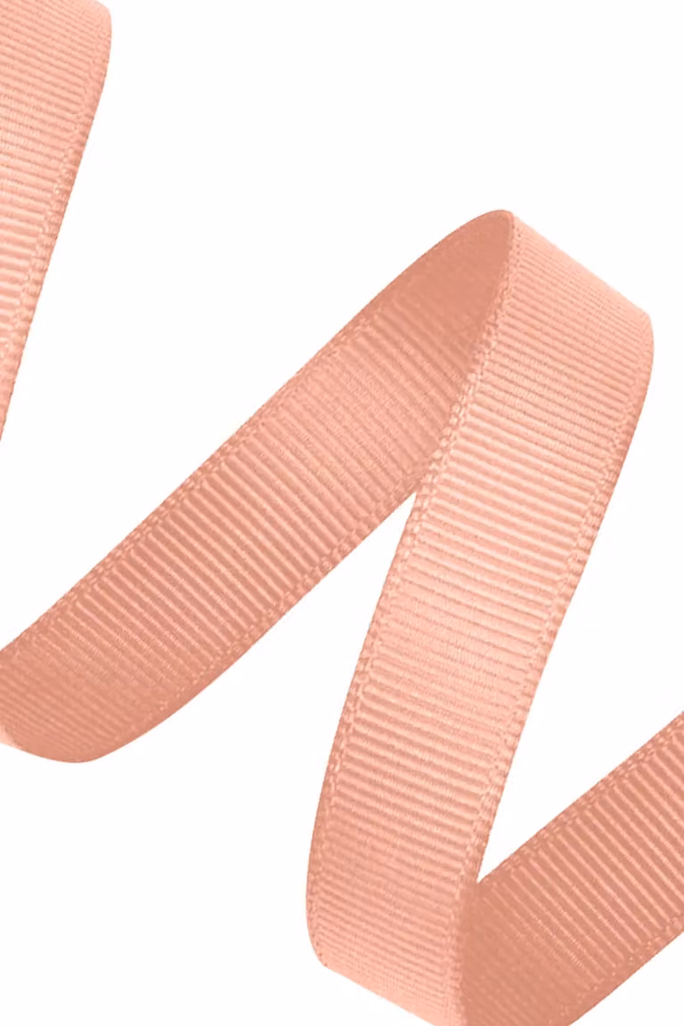 Neel Blue Plain Polyester Grosgrain Ribbon, 10mm x 10 Metres