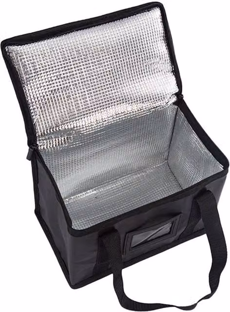 KORVIXA 28L Large Insulated Food Delivery Bag in Black