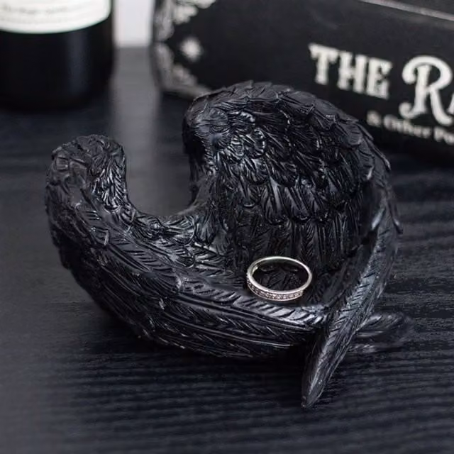 KDMK Gothic Black Trinket Dish Bowl
