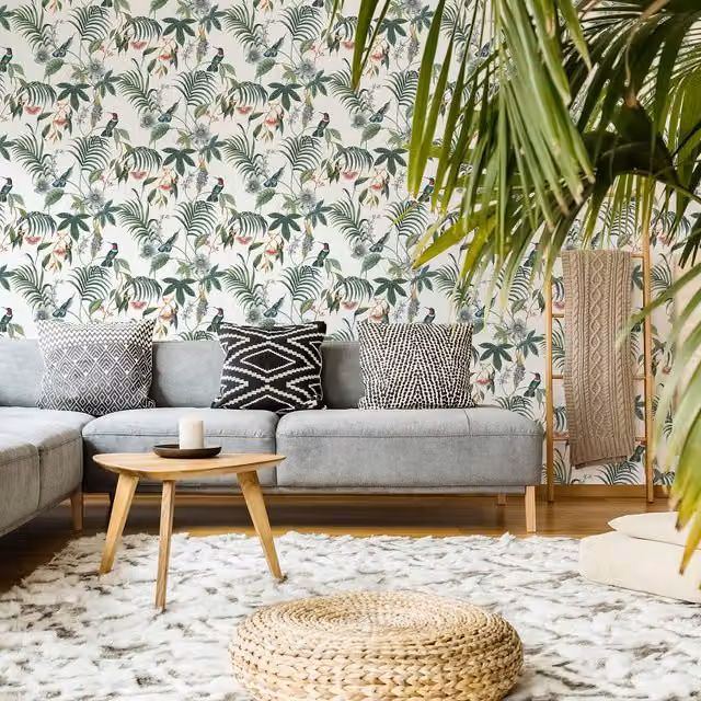 Superfresco Easy Adilah White Floral Botanical Wallpaper Roll