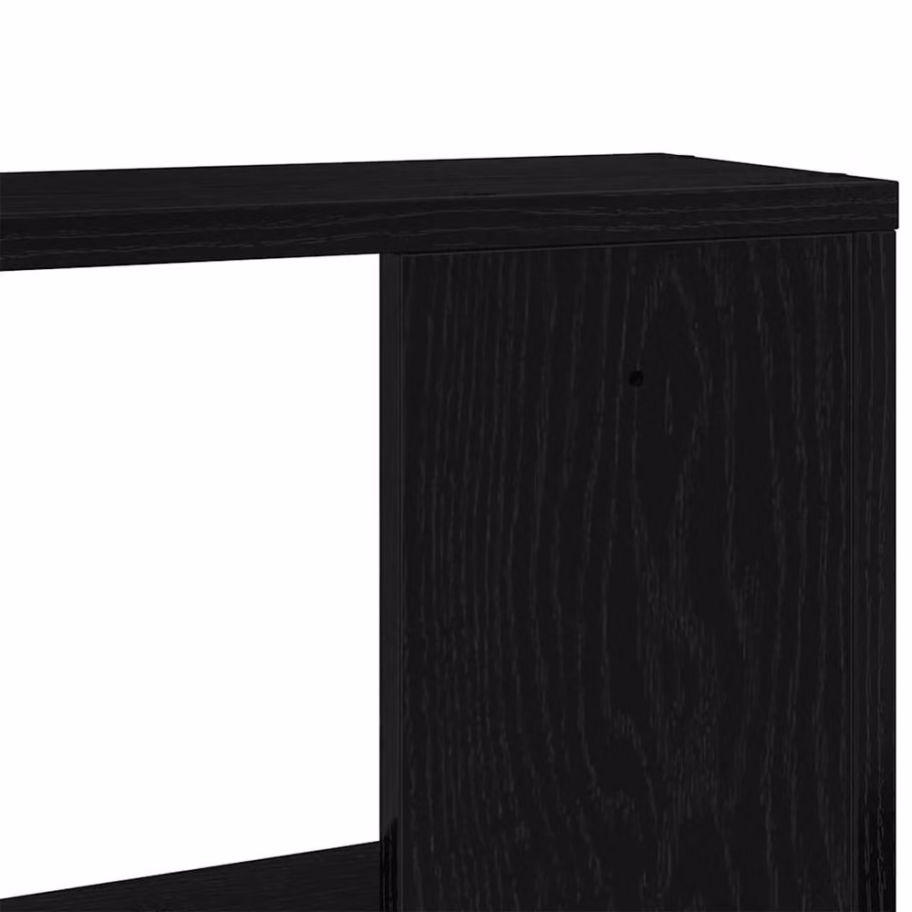Berkfield Home Wall Mounted Shelf in Black Oak, W/D/H: 100 x 15 x 70 cm – 5