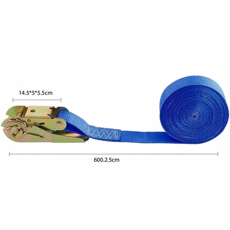 SPETLEK 4 Pack Blue Ratchet Tie Down Straps, 25mm x 5m, 800kg Capacity