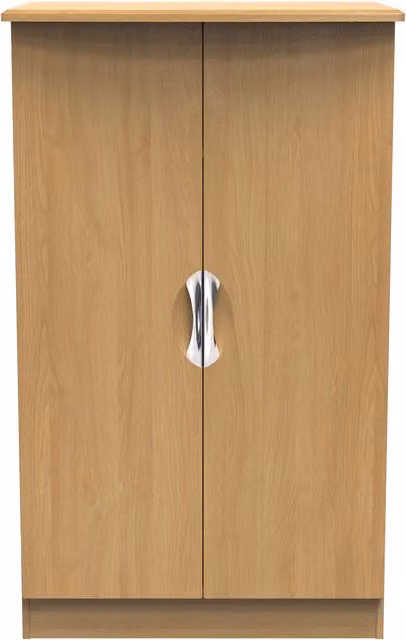 2 U Holborn Ready Assembled 2 Door Midi Wardrobe in Brown