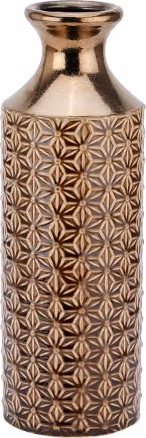 KDMK Stephen Collection Caramel Fluted Ceramic Tabletop Vase - Brown