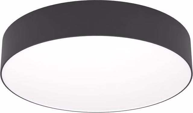Loops Modern Black LED Ceiling Light with Included Bulb – 1