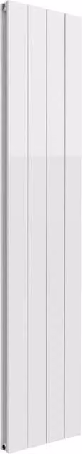 Bathroom Kingdom Casina White Double Flat Panel Vertical Aluminium Radiator H: 180 cm, W: 37.5 cm