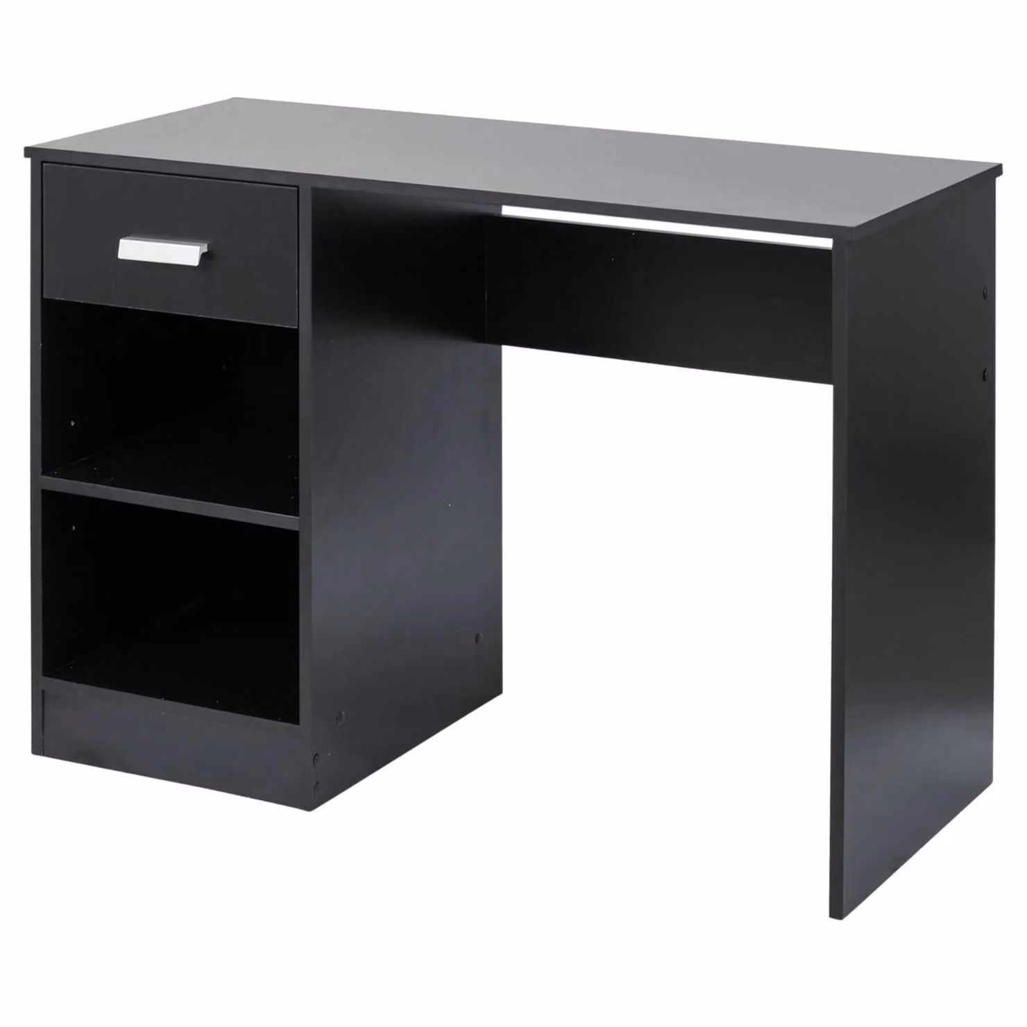 EONLION Black Wooden 1-Drawer Computer Desk and Dressing Table – 4