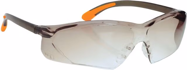 Portwest Fossa PW15 Full Vision Safety Spectacles in Light Grey with Clear Lenses