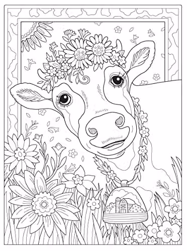 Creative Haven Sweet Farm Coloring Book for Adults – 3