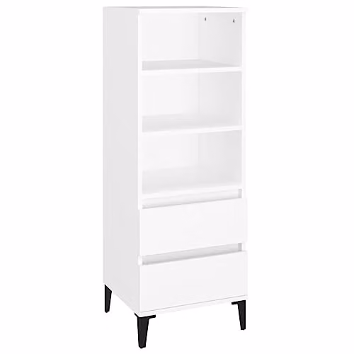 vidaXL Highboard in White, W/D/H: 40 x 36 x 110 cm – 1