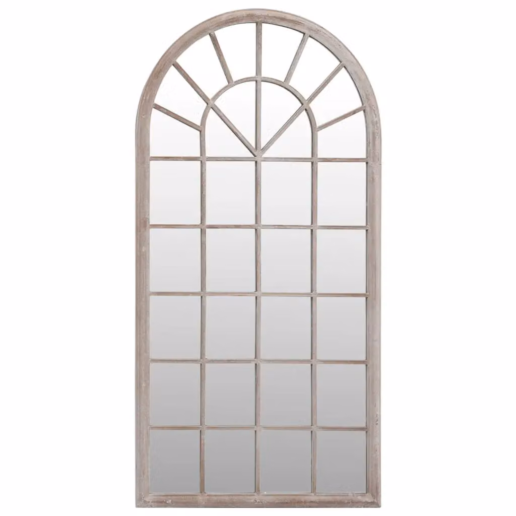 Berkfield Home Sand Mirror in Beige, Rectangular Metal Wall Mirror, W: 90 cm, H: 45 cm – 2