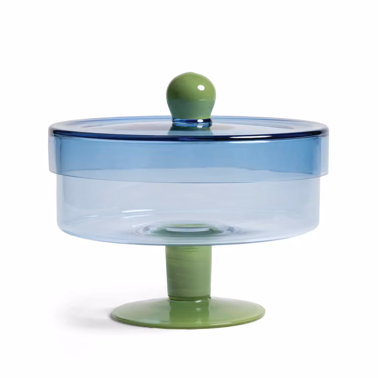&Klevering Blue Jar Duo in Glass and Acrylic
