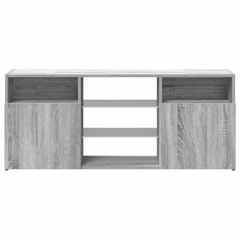 Berkfield Home Modern TV Cabinet with LED Lights in Grey Sonoma, W/D/H: 120 x 30 x 50 cm – 5